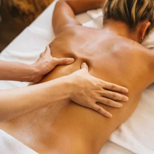Hot stone and hot oil Thai massage treatment